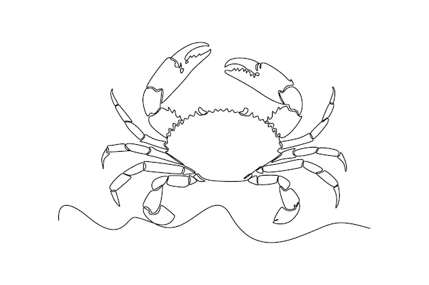 Единый рисунок одной линии Концепция рыбы и диких морских животных Непрерывный рисунок линии графическая векторная иллюстрация