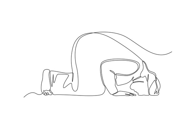 Premium Vector Single One Line Drawing Sick Man Coughing Over His Premium Vector Single One Line Drawing Sick Man Coughing Over His
