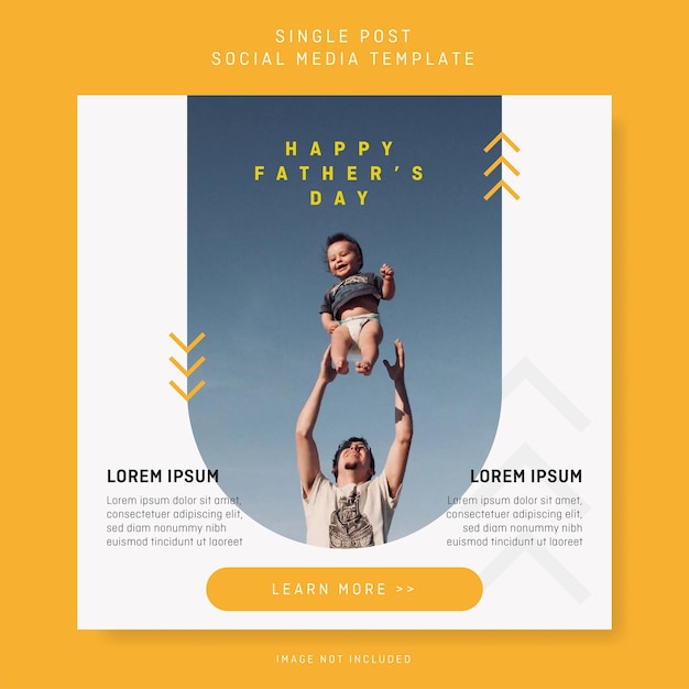 Vector single post social media template