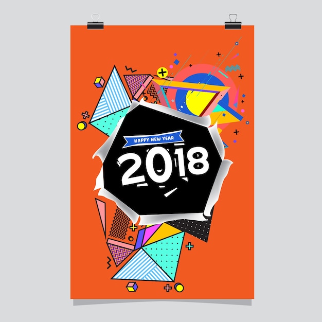 Vector single poster template