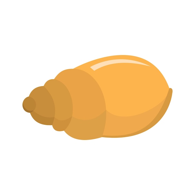 Single shell icon Flat illustration of single shell vector icon for web