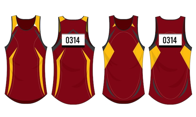 Singlet Template vector jersey design uniform