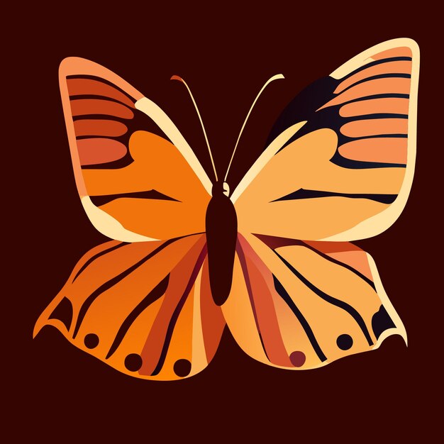 Singular beauty monarch butterfly artwork