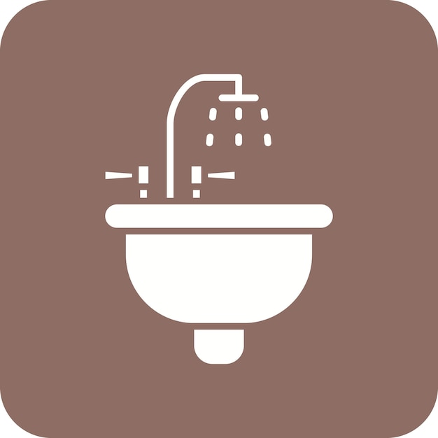 Sink icon vector image Can be used for Hygiene Routine