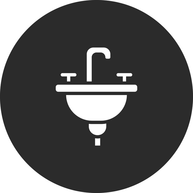 Sink vector icoontje illustratie van Dental Care icoonset