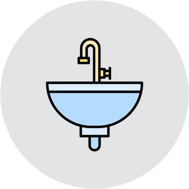 Sink Vector Illustration Style