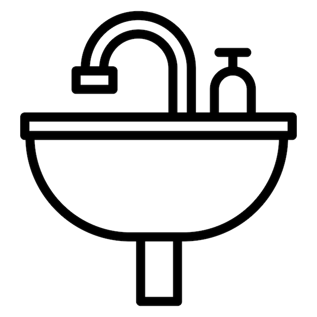 Sink-vectorillustratie