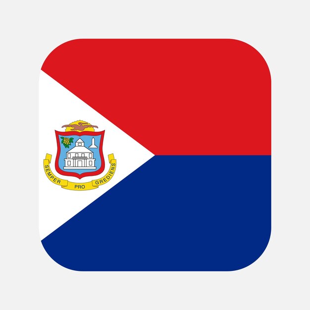 Sint maarten flag simple illustration for independence day or election