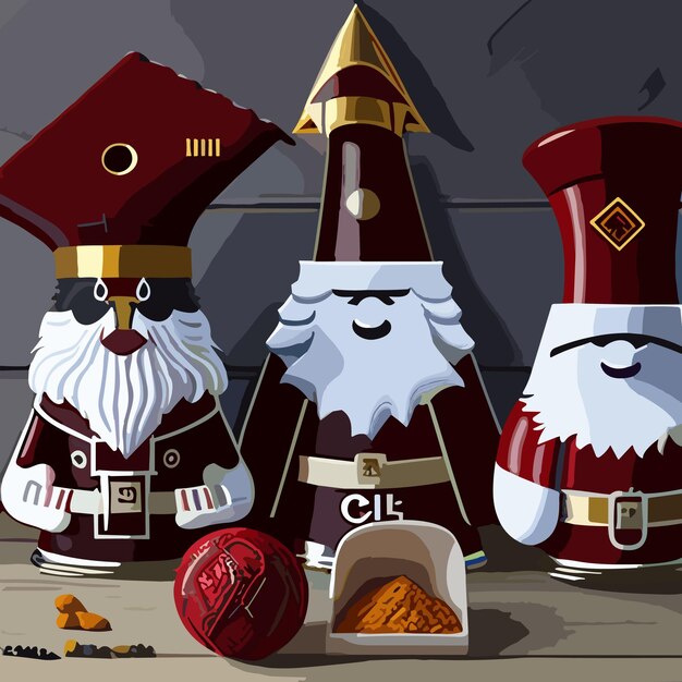 Vector sinterklaas and christmas ai generation