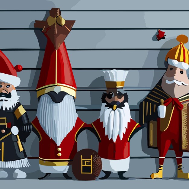 Sinterklaas and Christmas ai generation