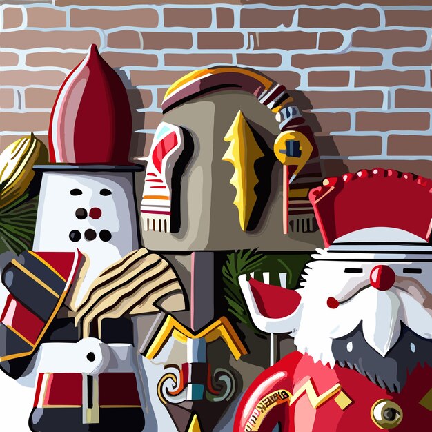 Sinterklaas and Christmas ai generation