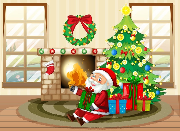 Sinterklaas viert kerst thuis