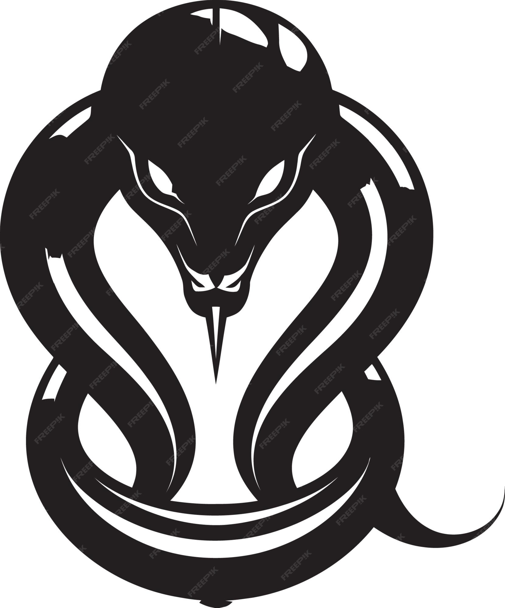 Premium Vector | Sinuous Serpent Noir Snake ArtStealthy Python Black ...