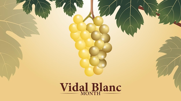Sip into Summer Celebrate Vidal Blanc Month Holiday concept use to background