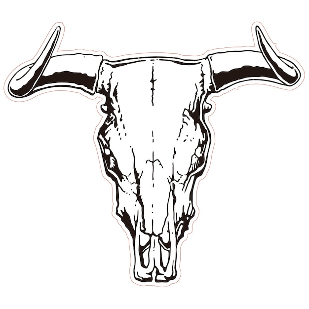 Vector sir basy bull's head