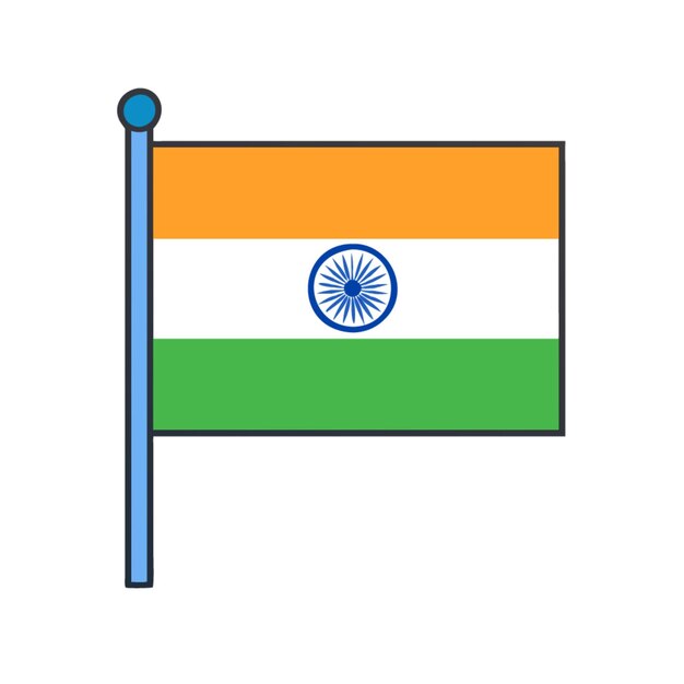 Vector sitar flat vector