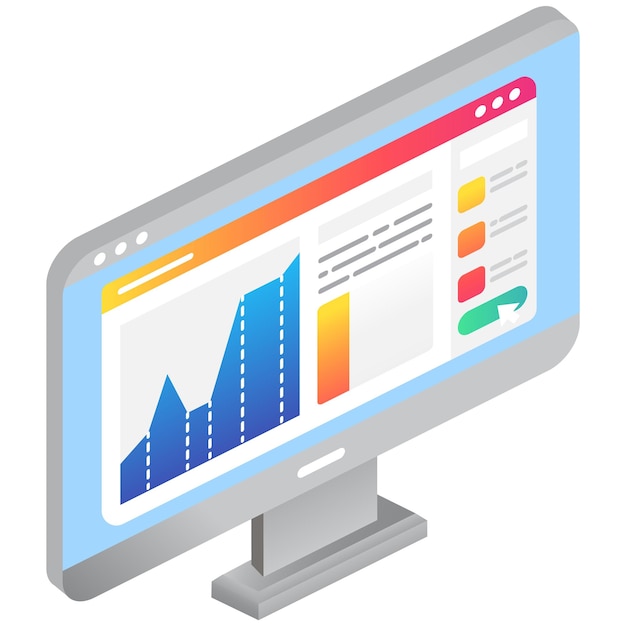 Site dynamics social statistics search vector icon