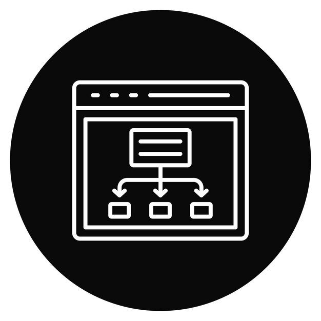 Sitemap icon vector image Can be used for Internet Marketing Service