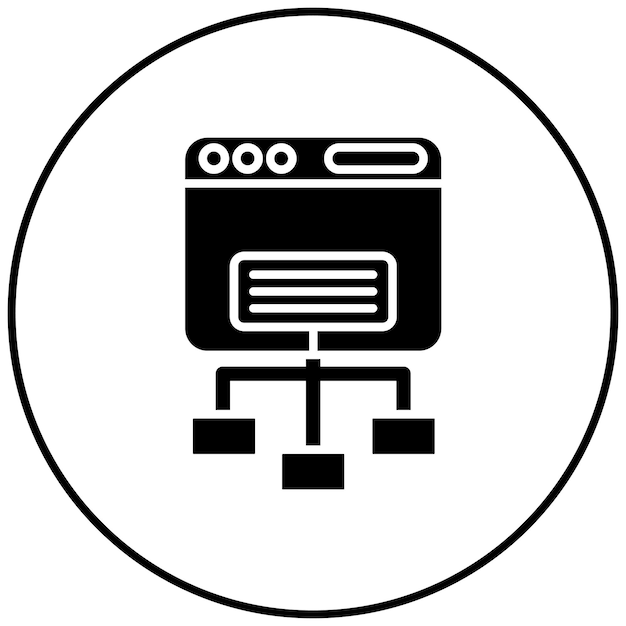 Sitemap icoon vector afbeelding Kan worden gebruikt voor Internet Marketing