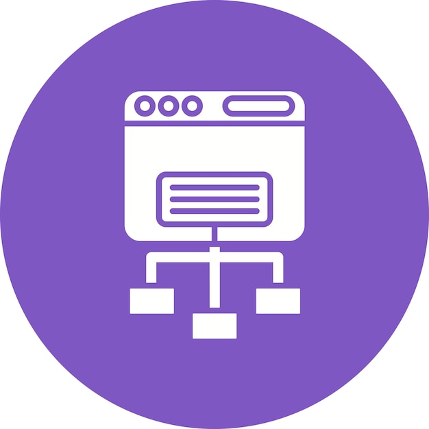 Sitemap icoon vector afbeelding Kan worden gebruikt voor Internet Marketing