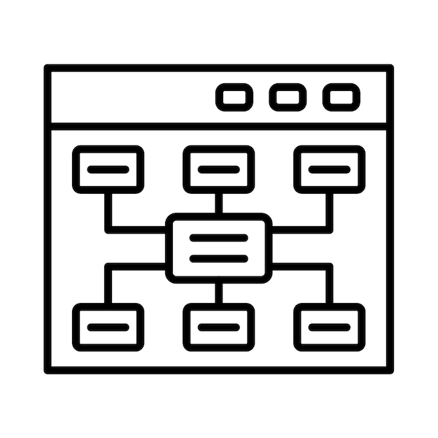 Sitemap Line Illustration