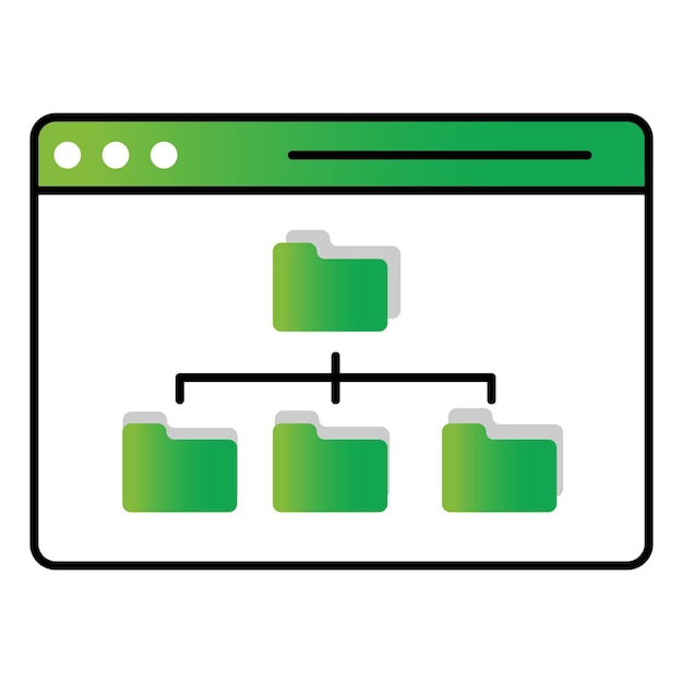 Sitemap Optimization Vector Icon voor SEO Website Structuur en Zoekmachine Crawling