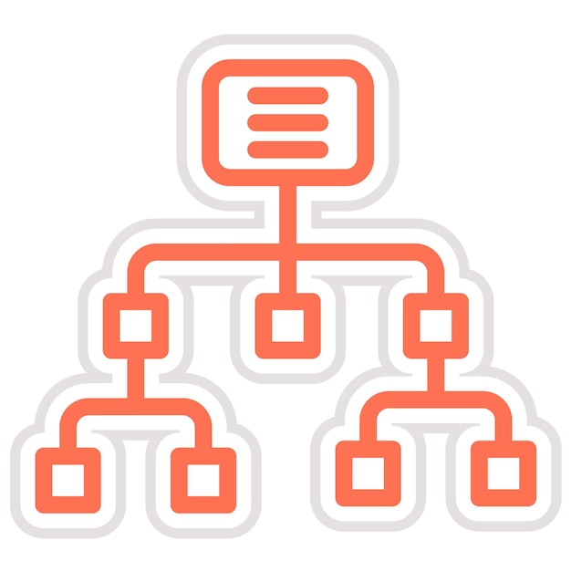 Sitemap Vector Icon Design Illustratie