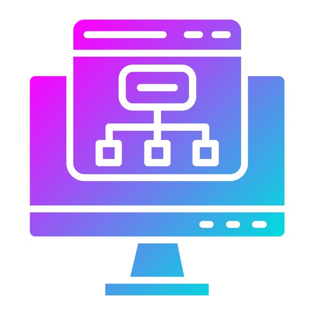 Vector sitemap vector icon design illustration