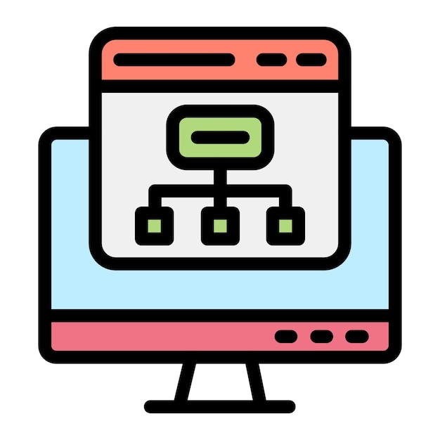 Premium Vector | Sitemap Vector Icon Design Illustration image.