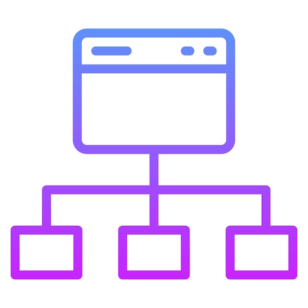 Vector sitemap vector icon illustration of seo and sem iconset