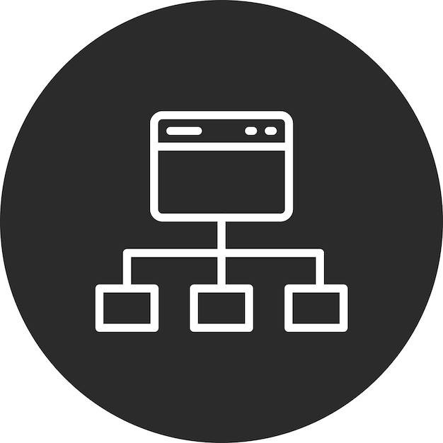 Sitemap vector icoontje illustratie van SEO en SEM icoonset
