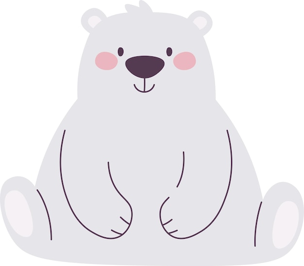 Sitting Polar Bear