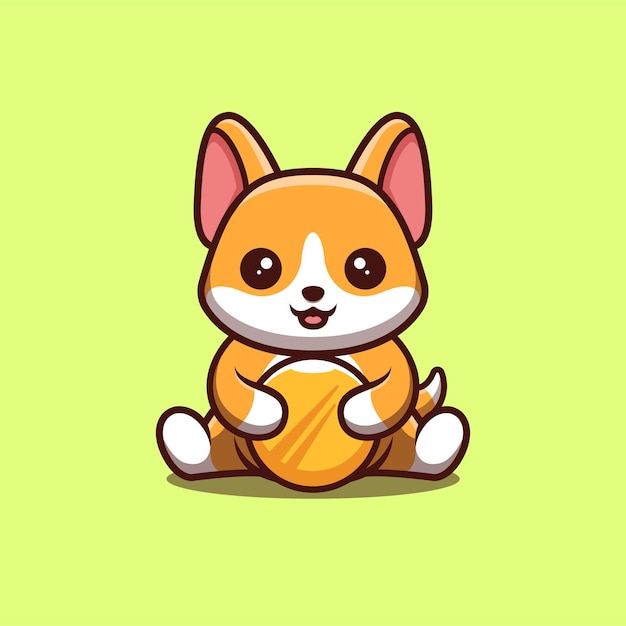 Sitting Shiba Inu