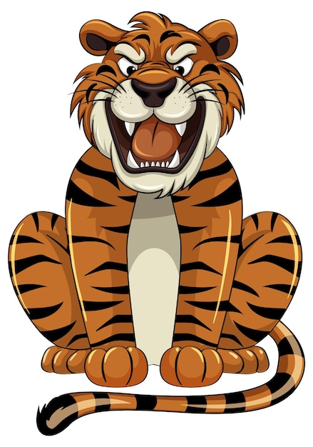 3d Rendered Illustration Of Sitting Tiger Cartoon Character Stock Photo,  Picture and Royalty Free Image. Image 53977474.