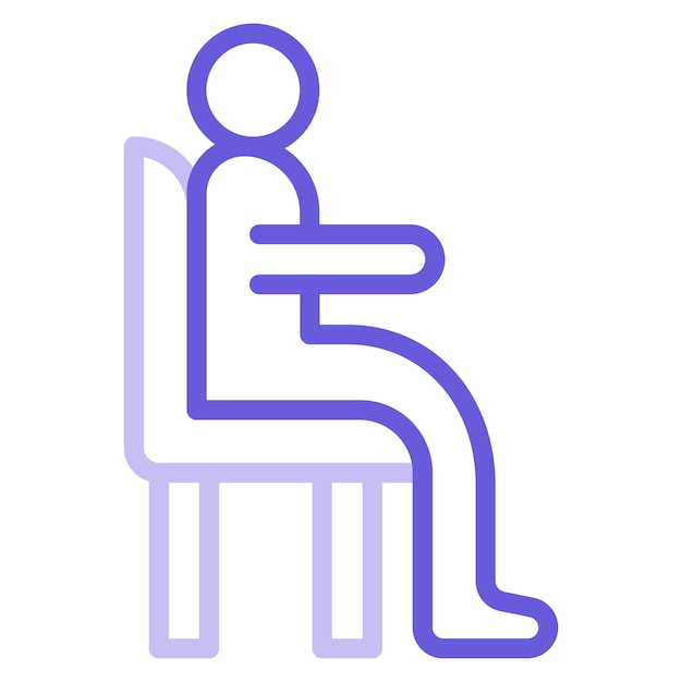 Sitting Vector Illustration