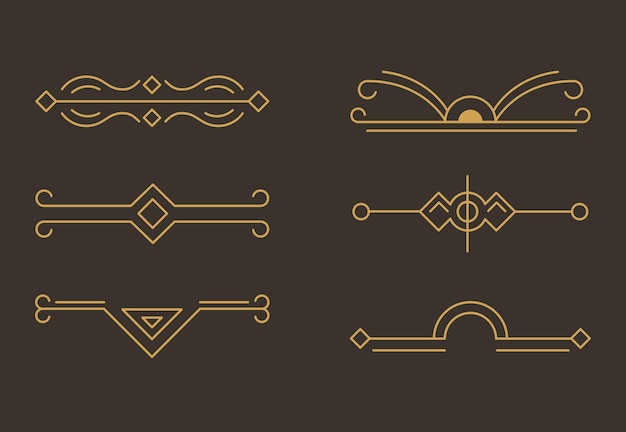 Six art deco icons