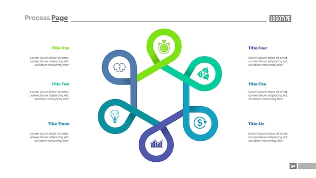 Six points plan slide template