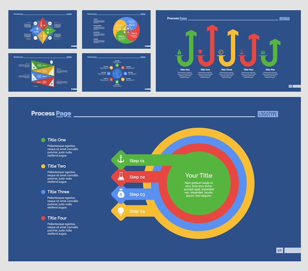 Six Production Presentation Templates Set