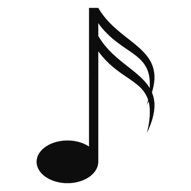 Sixteenth music note icon Simple illustration of sixteenth music note vector icon for web design isolated on white background
