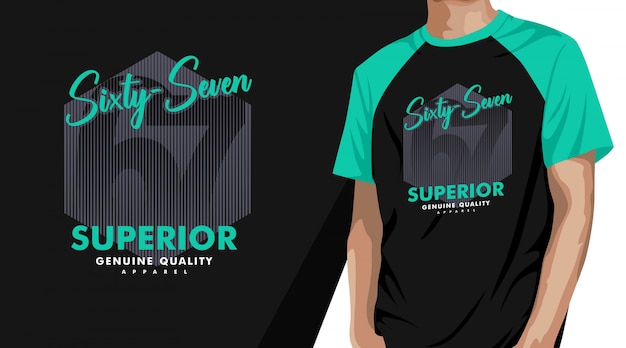 Sixty-seven typography t-shirt design