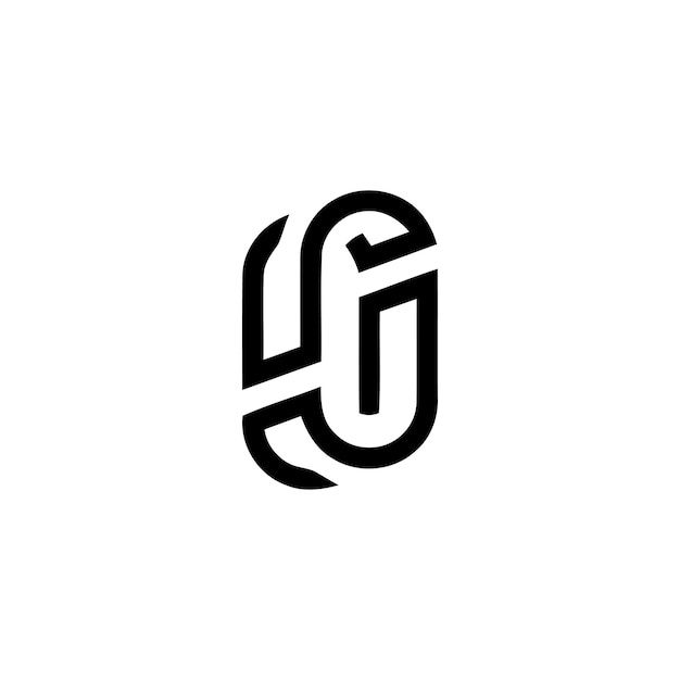 Sj monogram logo-ontwerp