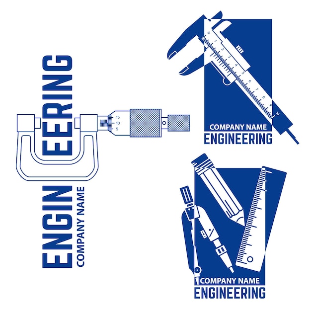 Sjablonen voor ingenieurslogo's