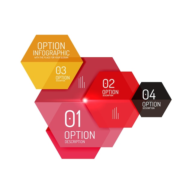 Sjablonen voor vector infographic diagrammen