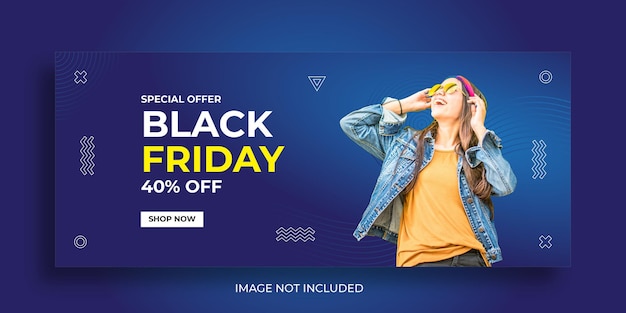 Vector sjabloon black friday fashion sale-banners