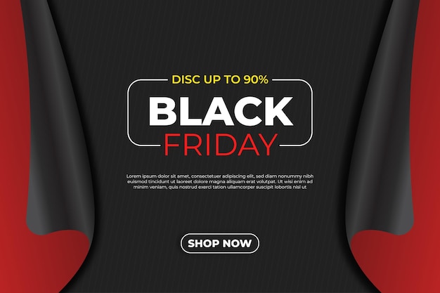 Sjabloon black friday korting verkoop achtergrond