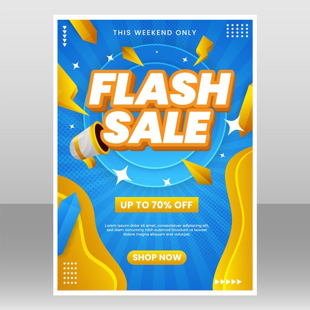 Sjabloon Flash-uitverkoop Evenement Poster
