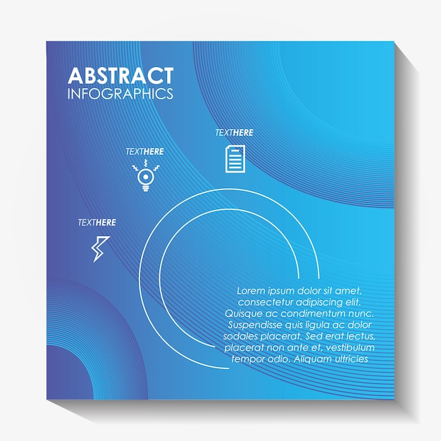 Vector sjabloon infographic met cijfers geometrics