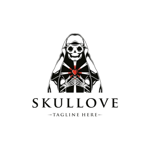 Sjabloon met logo voor Death Dealer Love