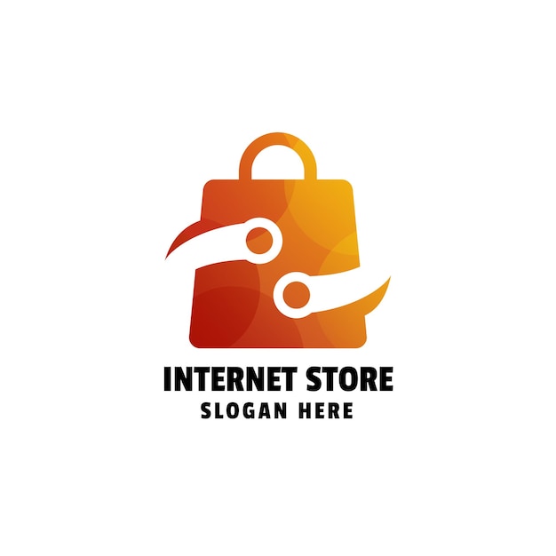 Sjabloon met verlooplogo voor internetwinkel