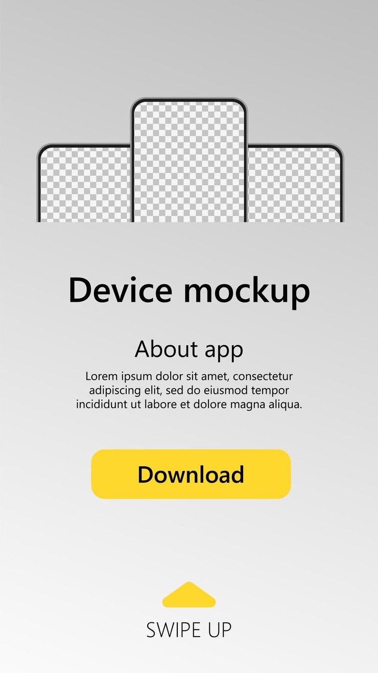 Sjabloon mobiele telefoon. Verhalen sjabloon. Sociale netwerkcommunicatie op mobiele app.